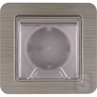 Розетка с заземлением и крышкой 16A/220V Arvia Electric Lavin Медь (21 28 4010 218)